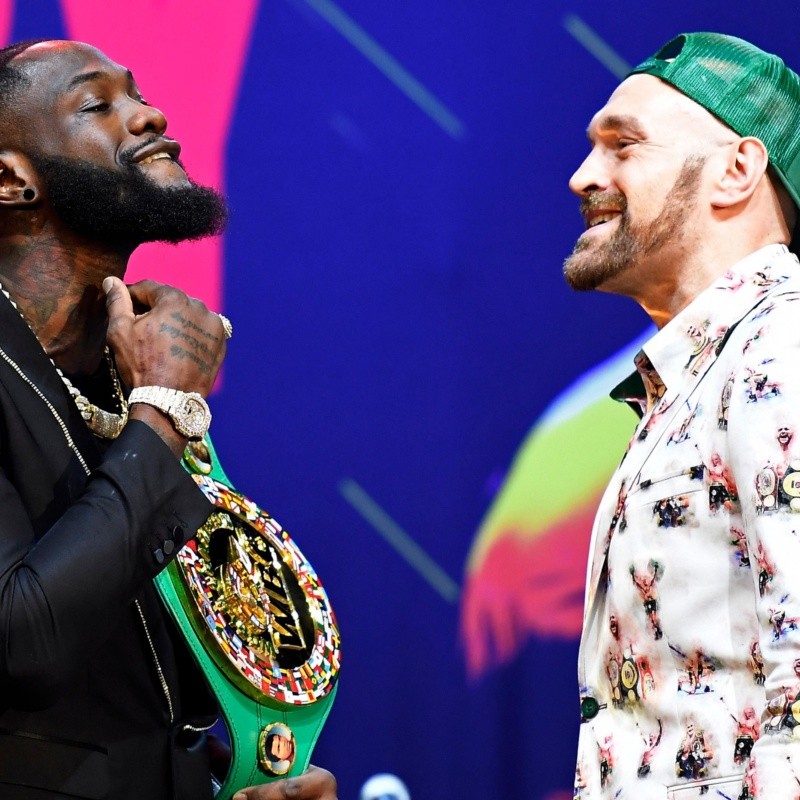 Empezó el show: Deontay Wilder y Tyson Fury presentaron la revancha