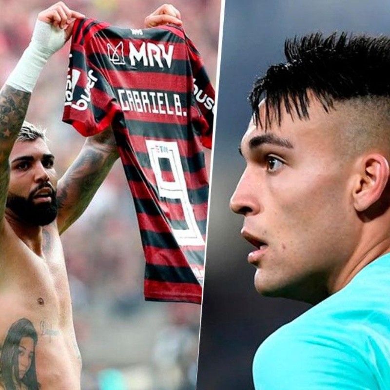 Gabigol podría ser el responsable de que Lautaro no llegue al Barcelona