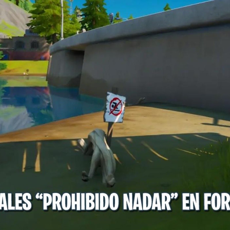 Donde están las zonas de "Prohibido Nadar" en Fortnite