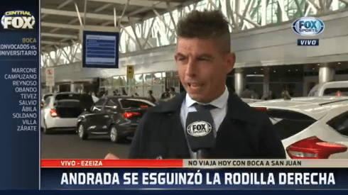 En Fox Sports tranquilizaron a los hinchas de Boca por Andrada
