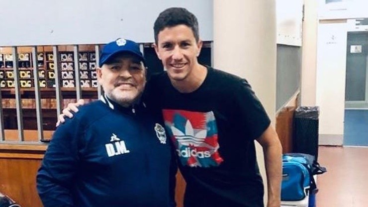 Nacho Fernández cumplió uno de sus mayores sueños: foto con el Diego