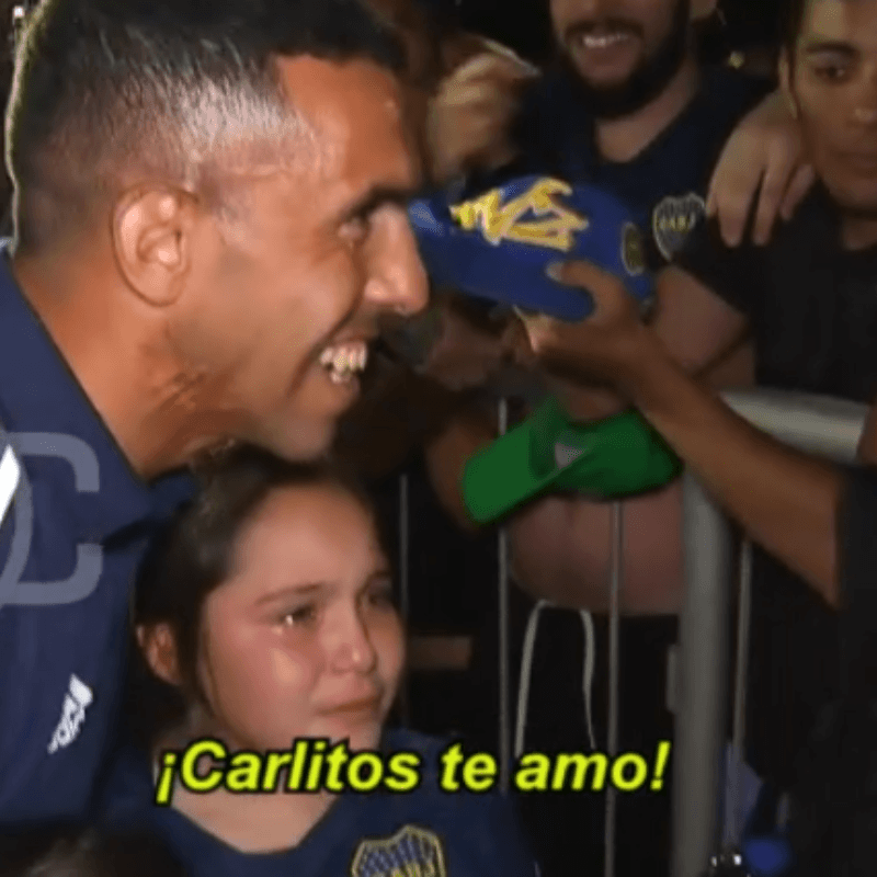 La niña que hizo feliz a Tevez: Boca todavía lo ama