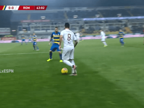 Video: Perotti tiró una de Ronaldinho en la Copa Italia