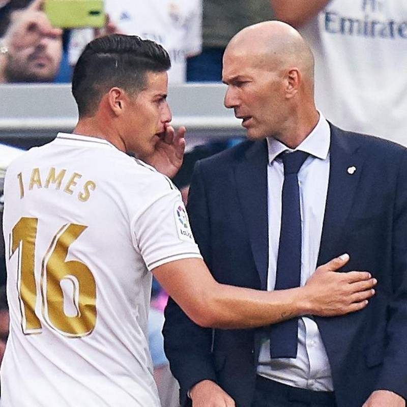 Zidane explicó por qué no convocó a James Rodríguez