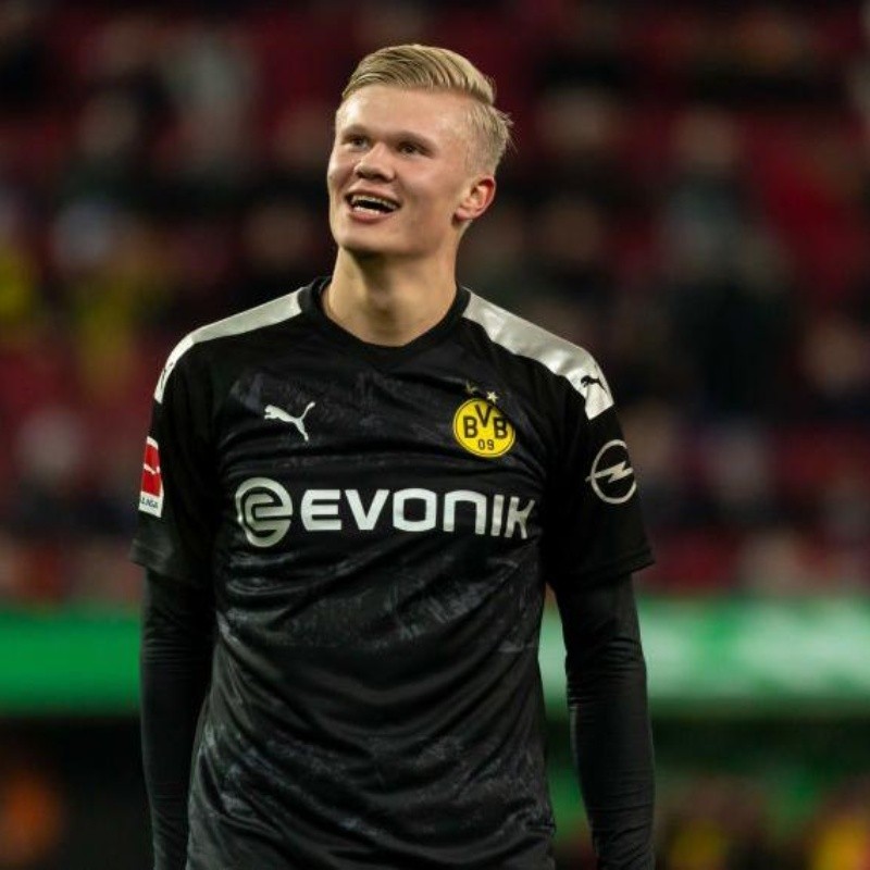 Le encontraron novia: el tweet del Dortmund por el hat-trick de Haaland