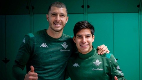 Guido Rodríguez y Diego Lainez en Real Betis