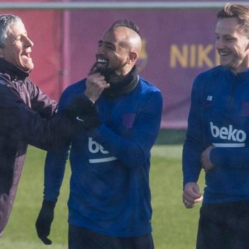 Quique Setién no para de recibir buenas noticias en Barcelona