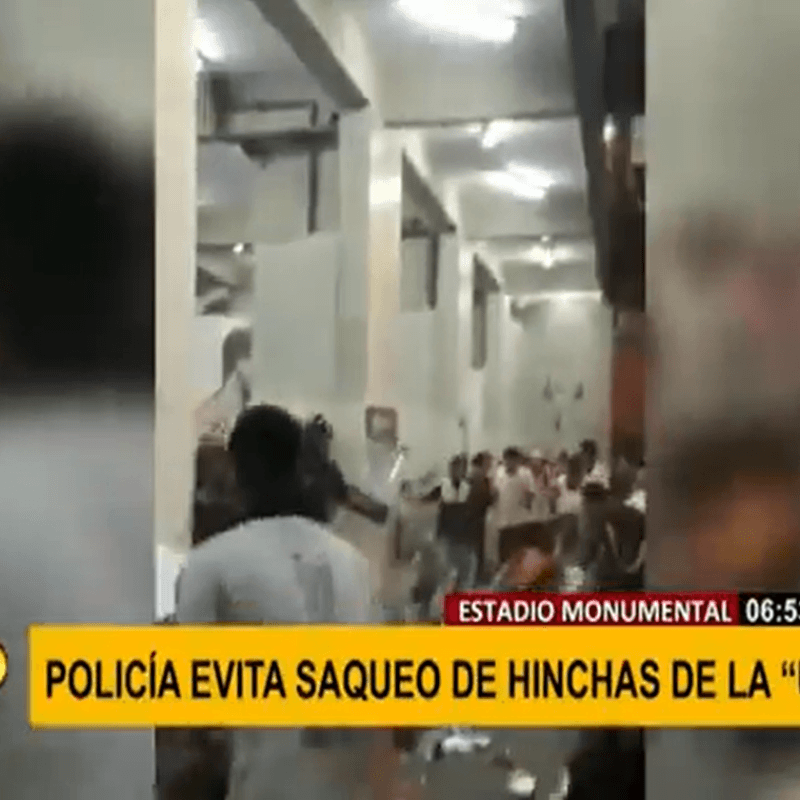 Vergüenza: hinchas de la U intentaron hacer saqueos en la Noche Crema