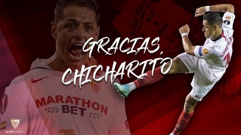 El adiós de Chicharito en Sevilla