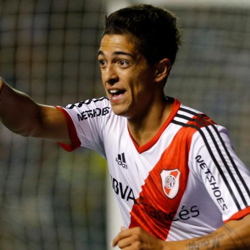 Los hinchas de River hicieron tendencia a Lanzini por una justa razón