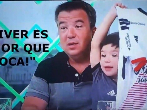 El hijo de Recondo expuso a papá en vivo: "River es mejor que Boca"