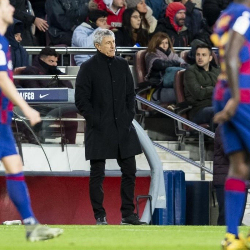 Quique Setién le dijo que buscara equipo y ahora se iría del Barcelona