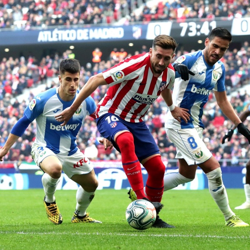 Héctor Herrera jugó solo 30 minutos en el empate del Atleti y lo volvieron a criticar