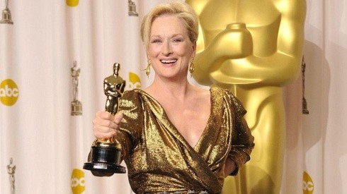 Meryl Streep con su Oscar en 2011
