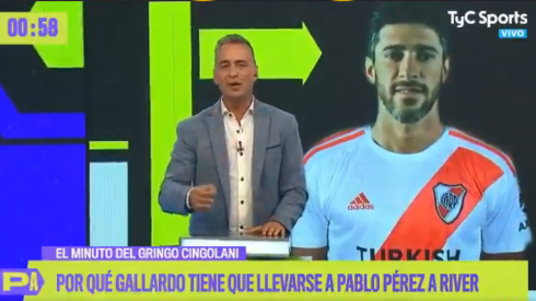 Gringo Cingolani dijo por qué Pablo Pérez tiene que jugar en River