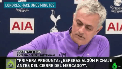 Lo amamos: Mourinho no necesita periodistas y él hizo su primera pregunta