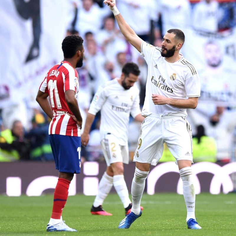 El Madrid, por Benzema, venció al Atlético de Simeone y sufre Barcelona