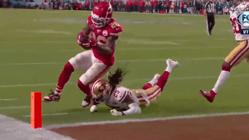 Polémica: el touchdown de los Chiefs que generó dudas en las redes sociales