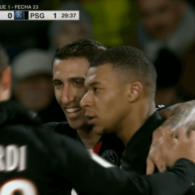 Mbappé arrancó en velocidad, nadie lo paró y Di María firmó un golazo del PSG