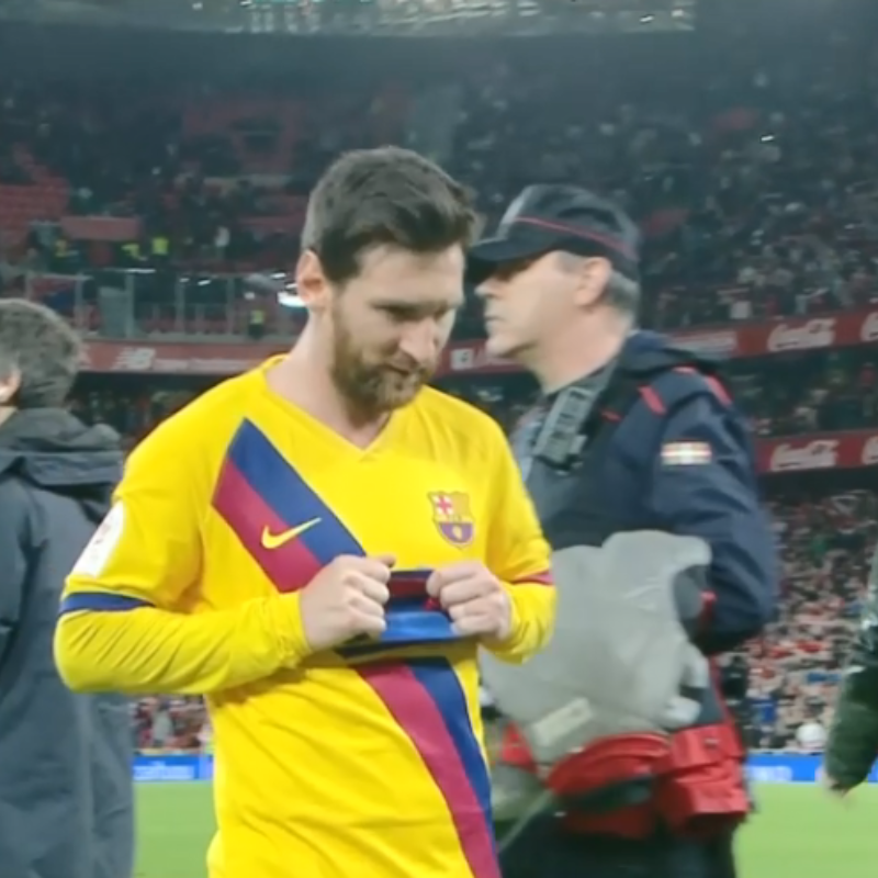 Caliente es poco: así se fue Messi de la cancha tras quedar afuera