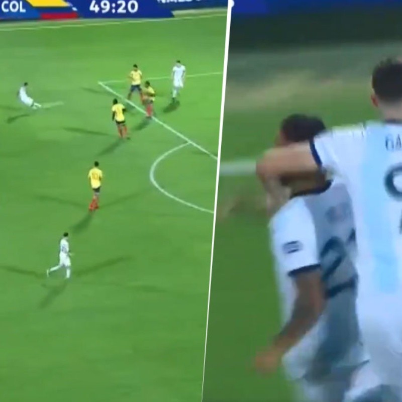 Está loco como dice Gaich: el golazo al ángulo de Urzi ante Colombia