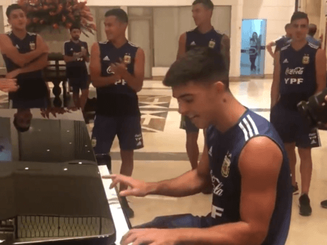 Pura fiesta: la Selección Argentina Sub 23 se puso a cantar en el hotel