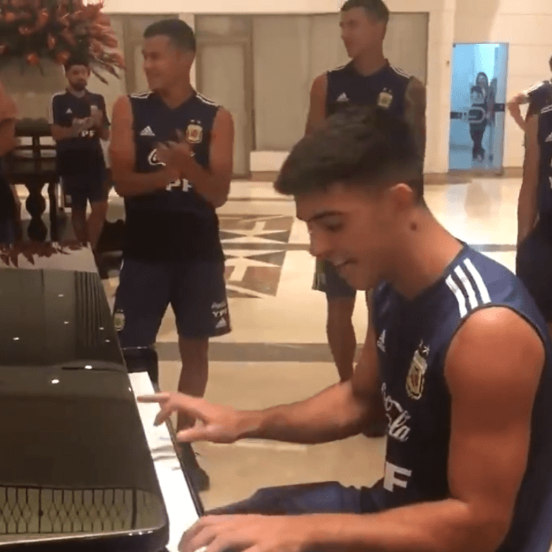 Pura fiesta: la Selección Argentina Sub 23 se puso a cantar en el hotel