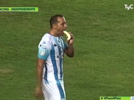 La clave del Clásico: el Chelo Díaz se comió una banana antes de su gol histórico