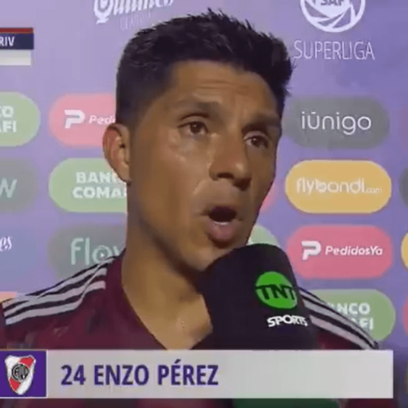 Enzo Pérez: "Nos hemos cortado un poco con Boca"