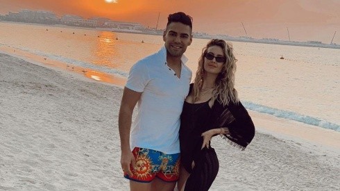 Foto de Lorelei con Falcao.