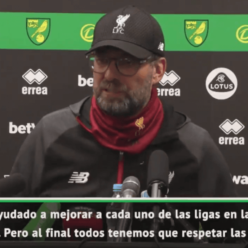 A Klopp le preguntaron por la sanción al City y defendió a Guardiola