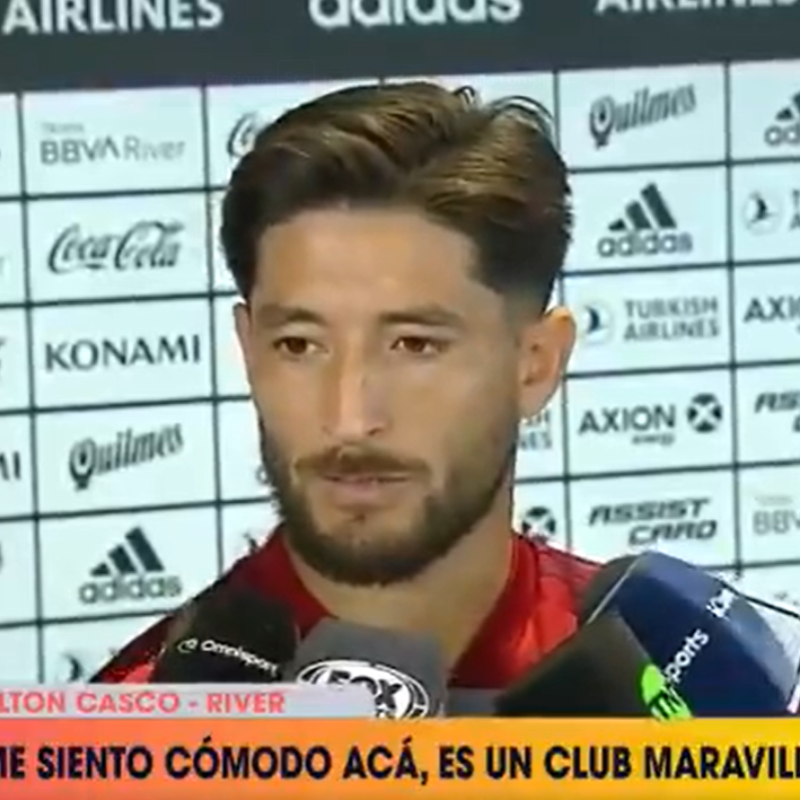 Casco, sobre la Selección: "Ojalá tenga la oportunidad de ser convocado"