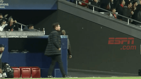 Video: la reacción de Simeone tras anotarle al Liverpool a los 4 minutos