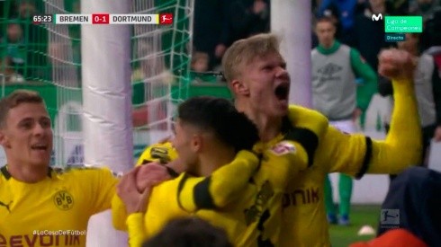 Haaland lo volvió hacer: sí, hizo un gol con Borussia Dortmund