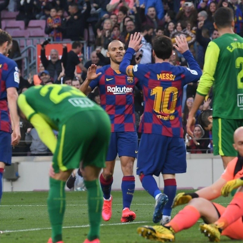 Braithwaite debutó y se metió a Messi en el bolsillo con una frase