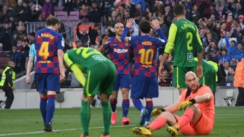 Braithwaite debutó y se metió a Messi en el bolsillo con una frase