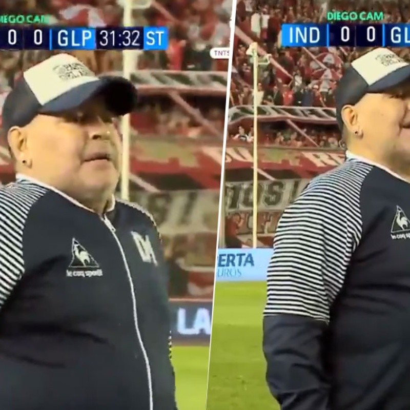 ¡Tranqui, Diego! El diálogo re caliente de Maradona con un juez de línea