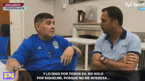 Maradona respondió: "No me interesa que me den una plaqueta"