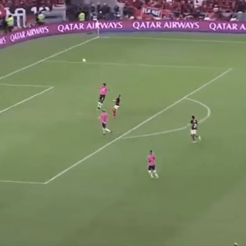 No fue gol en contra de milagro, pero apareció Gabigol para el primero de Flamengo