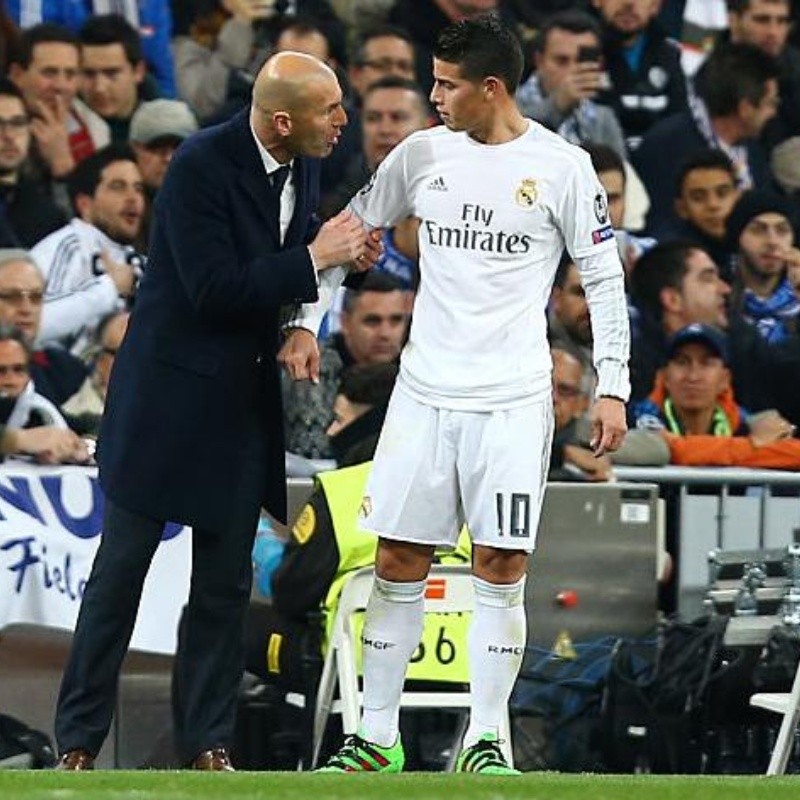 James y Zidane se dijeron las cosas en la cara