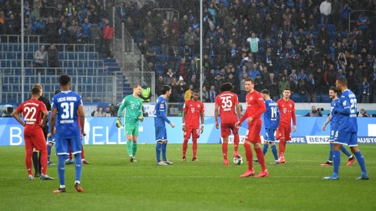 Escándalo en Hoffenheim-Bayern: se negaron a jugar los últimos minutos