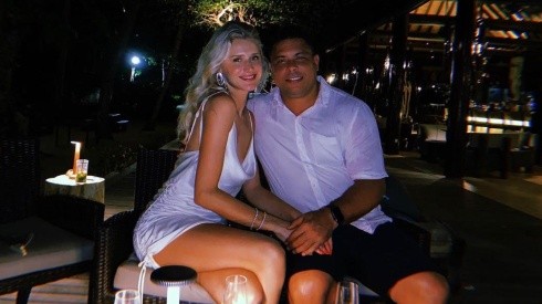 Foto de Ronaldo con su pareja.