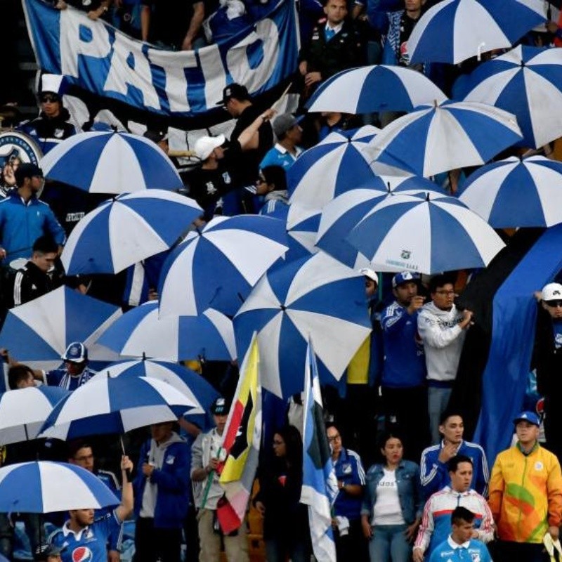 El canto de los hinchas de Millos que le dedicaron al canal Win Sports +