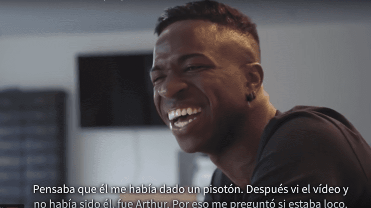 Es un capo: Vinicius explicó por qué se peleó con Piqué en el Clásico