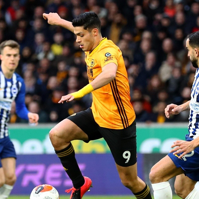 Con Raúl Jiménez, Wolverhampton dejó pasar una gran chance e igualó ante el Brighton