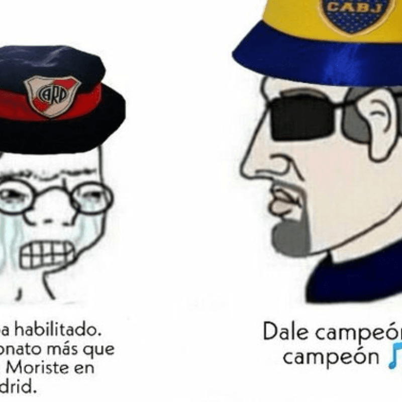 Llegaron los memes: todo Boca se ríe de River por el título que se le escapó