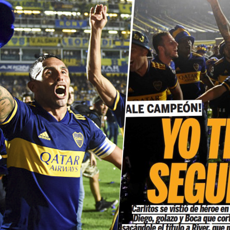 "Yo te vi segundo": la tapa del Diario Olé por el Boca campeón