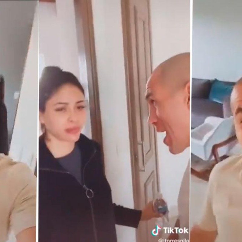 Mientras se recupera de una lesión, Jorge Torres Nilo se divierte grabándose en Tik Tok con su esposa