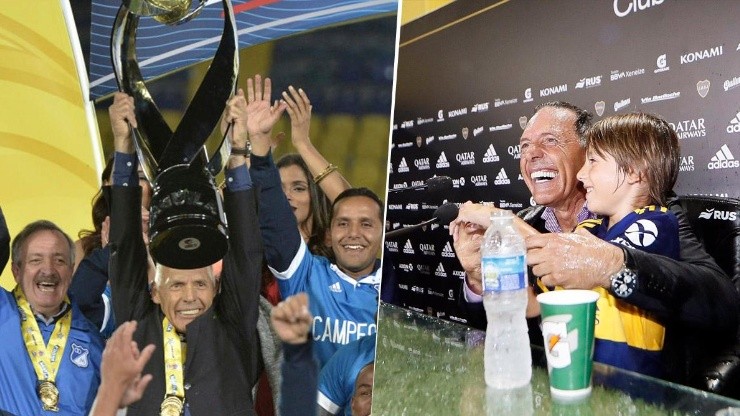 Miguel Ángel Russo, campeón con Millonarios (2017) y Boca Juniors (2020)