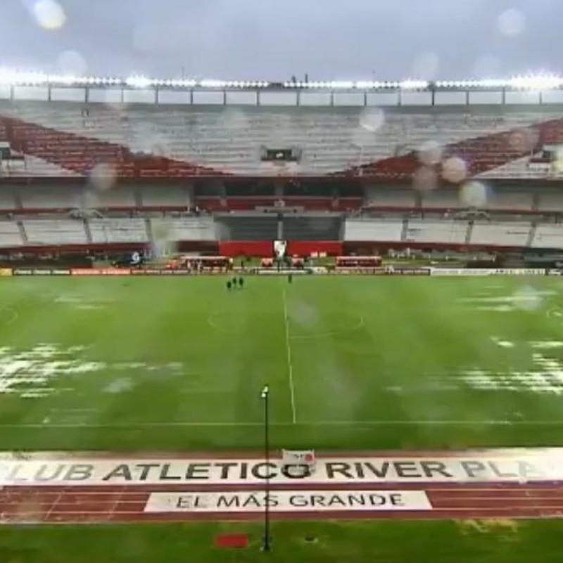 ¿Se juega? Así está el Monumental a minutos de River-Binacional